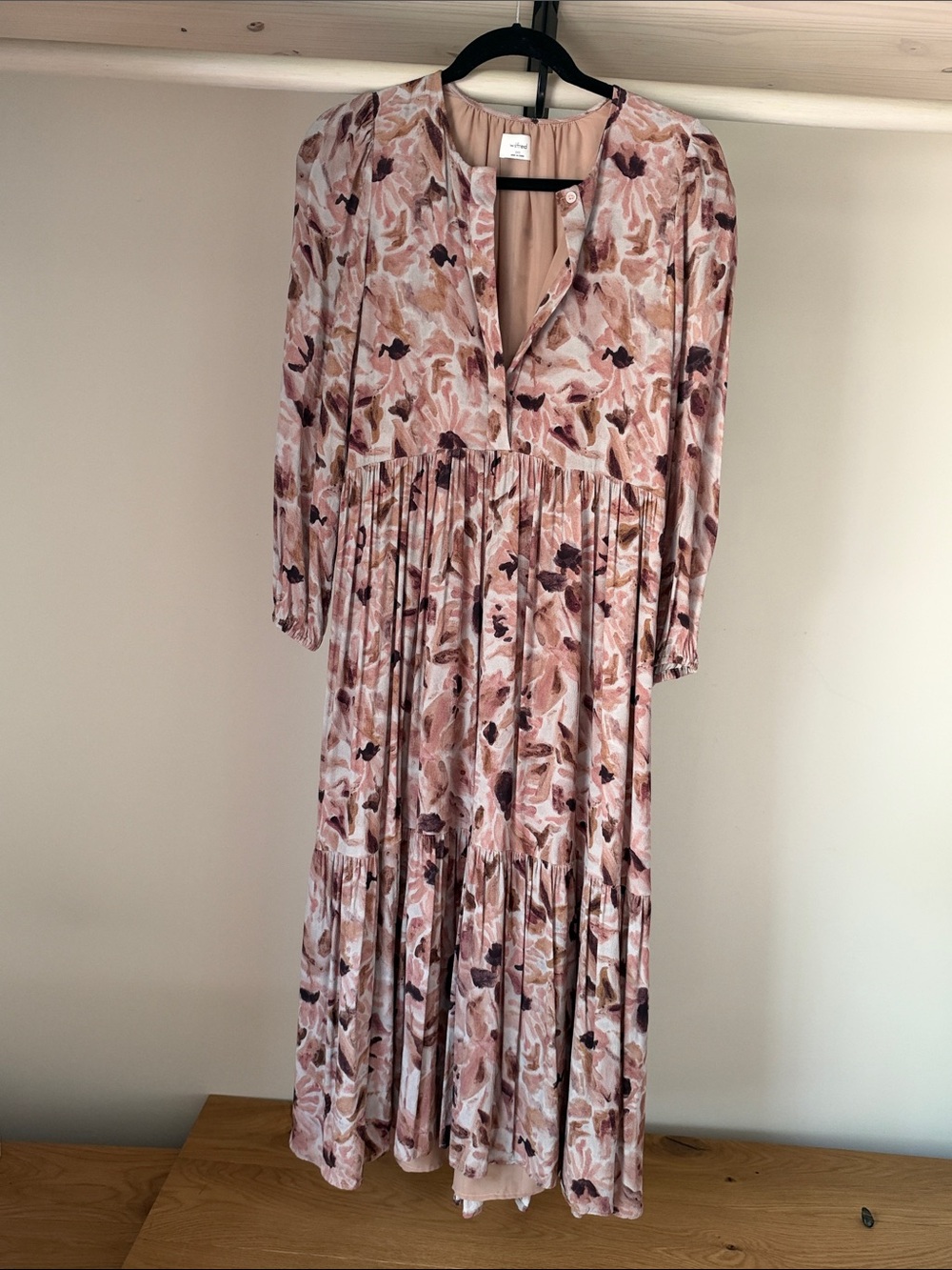 Aritzia Wilfred Floral Tiered Maxi Dress